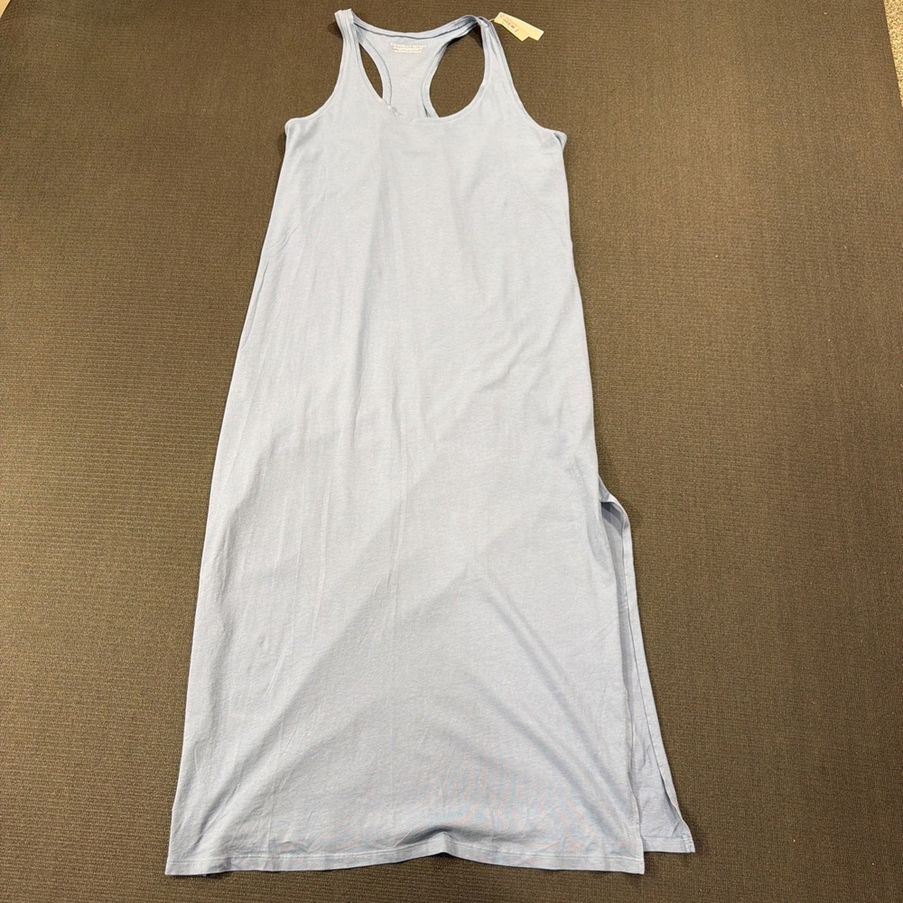 New Victoria's Secret Women's M/L Blue Racerback Tank Maxi Lounge Dress